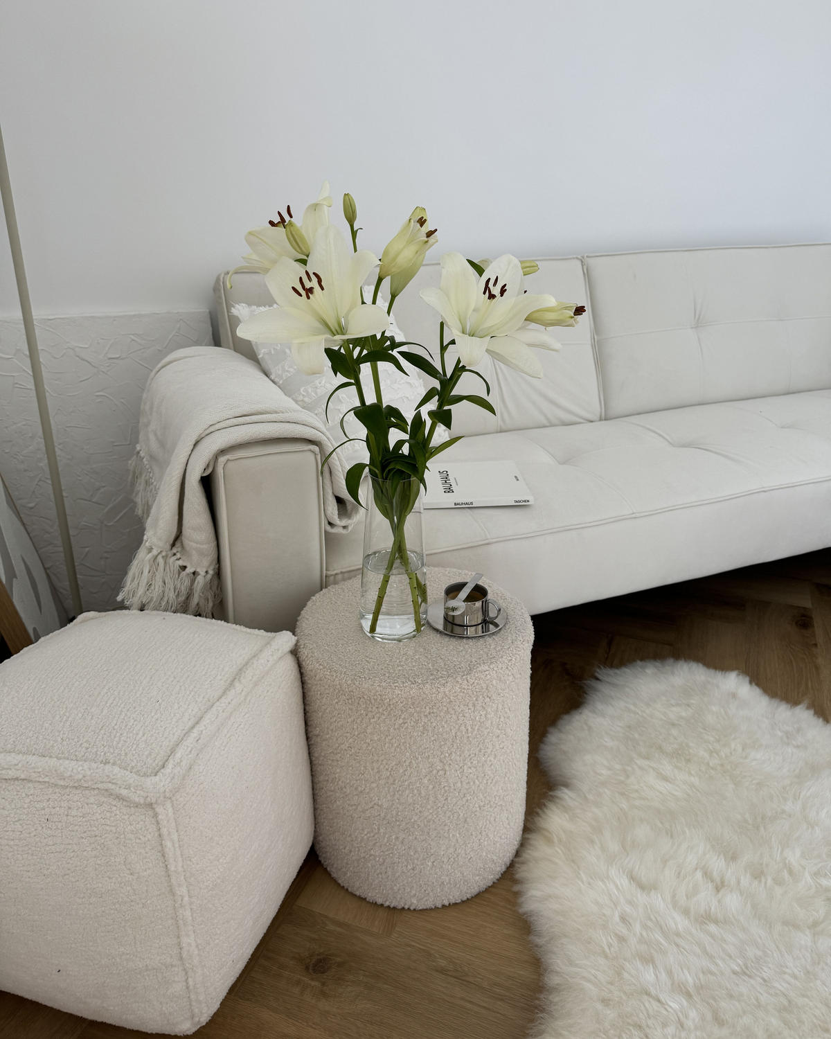 PĂTURĂ albă 220/240 cm Ampara - alb, material textil (220/240cm) - Beliani