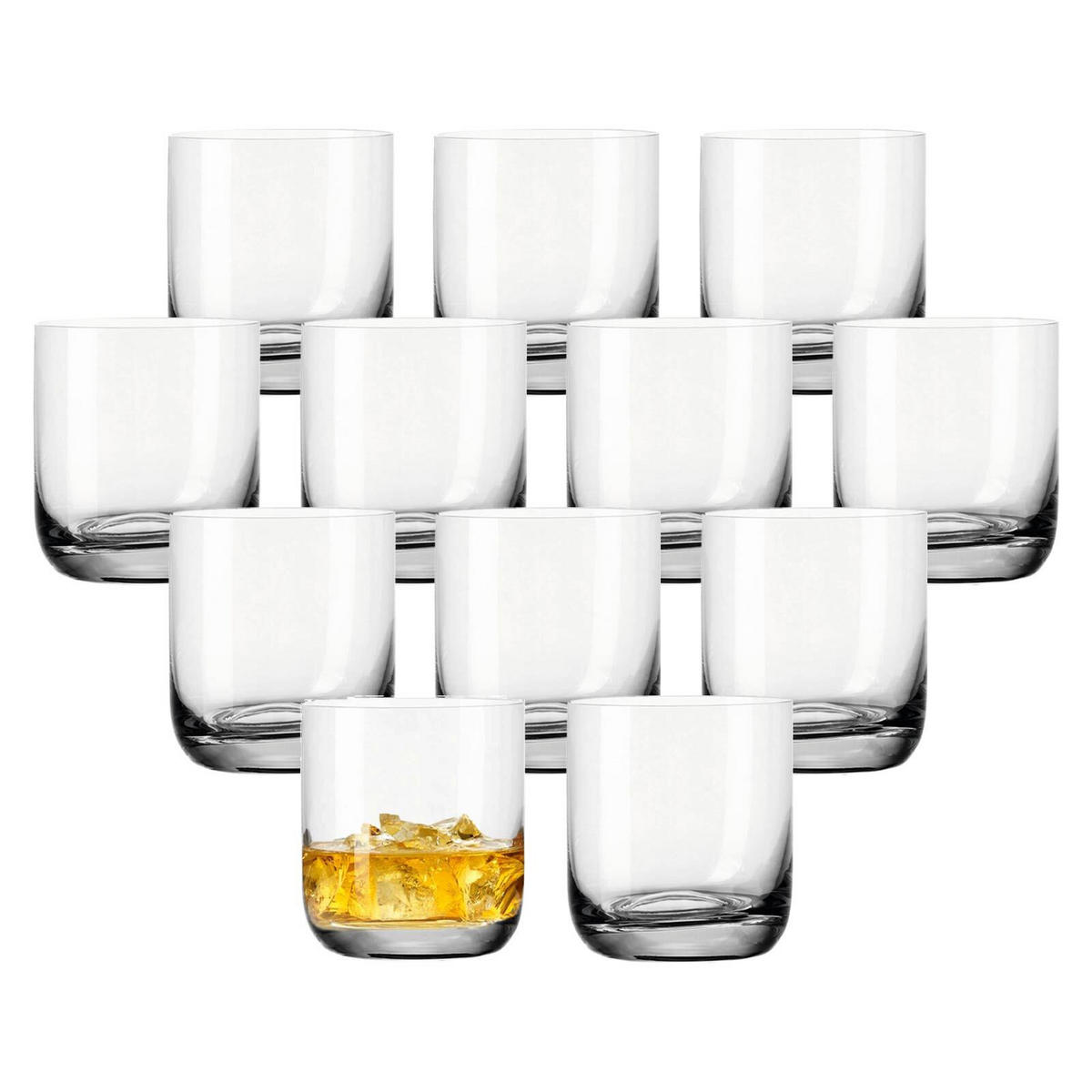 TRINKGLAS Daily transparent 320 ml 12er Set - Transparent, Glas (0.32L) - Leonardo Living