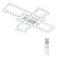 LED-DECKENLEUCHTE Karla 101/71/7 cm - Weiß, Metall (101/71/7cm) - Nettlife