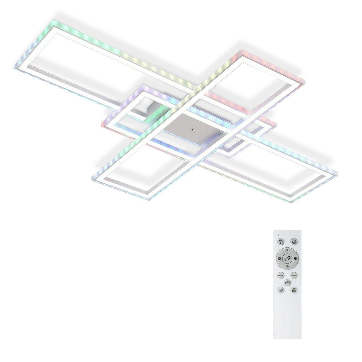 LED-DECKENLEUCHTE Karla 101/71/7 cm - Weiß, Metall (101/71/7cm) - Nettlife