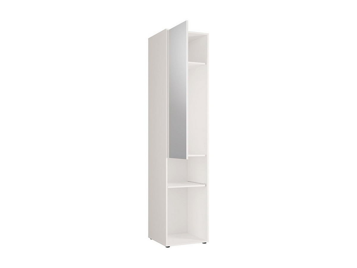 SCHRANKBETT - 2 Personen - holz - weiß Rapili - Weiß, Holz (160/200cm) - Vente-Unique