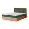 BOXBETT VARELI 140x200 cm mit Matratze und Topper - Grün - Grün, Holz (140/200cm) - MASSENO