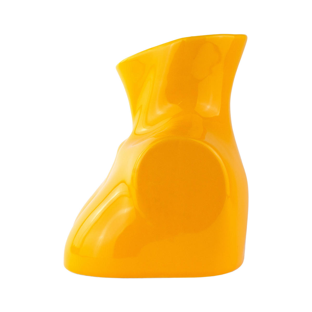BLUMENVASE Arts of Parts Torso, Steingut, Gelb, 25 x 17 x 21 cm - Gelb, Keramik (21cm) - Donkey Products