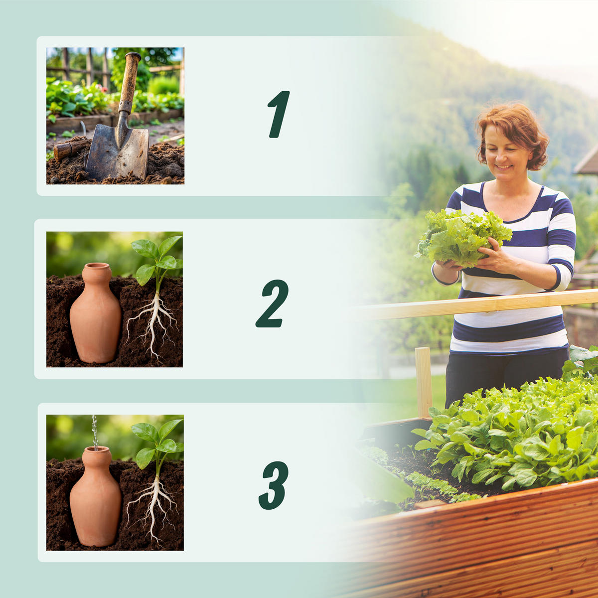 1XOLLA - Hellbraun, Keramik (14/27/14cm) - Relaxdays