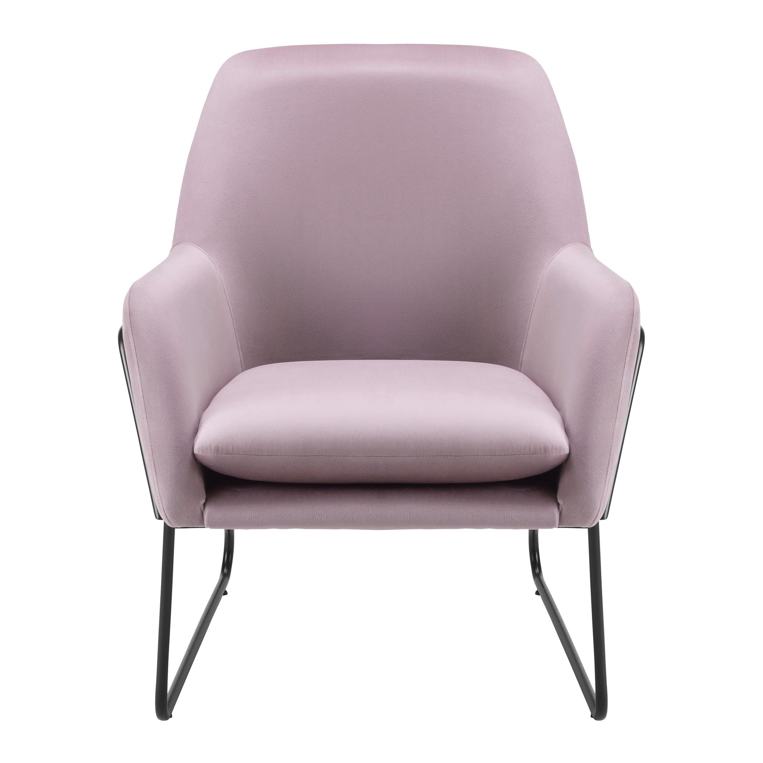 SESSEL Kezia Rosa Samt - Rosa, Metall (71/1/84cm) - Bessagi Home