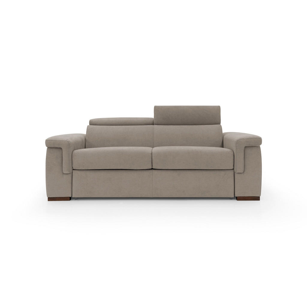 Thumbnail - Divani.store Schlafsofa, Beige, Textil, 220x100x95 cm, Wohnzimmer, Sofas & Couches, Schlafsofas