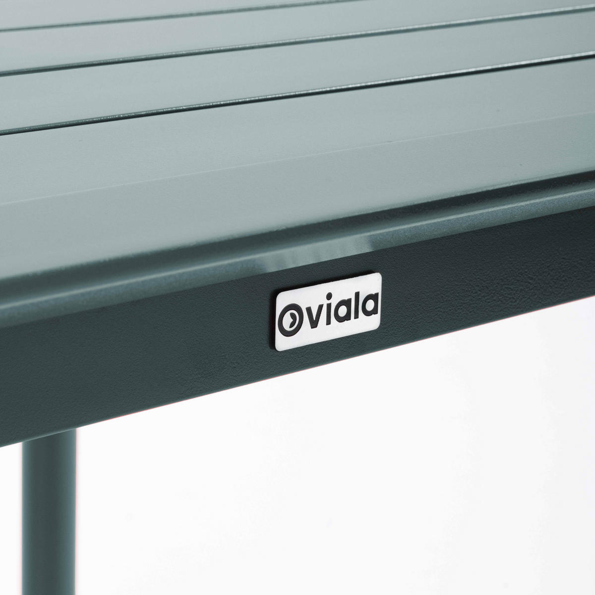 GARTENTISCH quadratisch, Dunkelgrünen - Grün, Metall (70/70/75cm) - Oviala