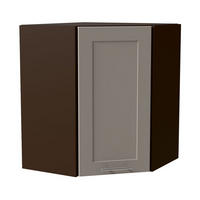 ECKHÄNGESCHRANK Oslo W10/60 Lava / Kaschmir Matt 60 / 60 / 72cm - Kaschmir/Dunkelgrau, Holz/Holzwerkstoff (60/72/60cm) - Feldmann-Wohnen