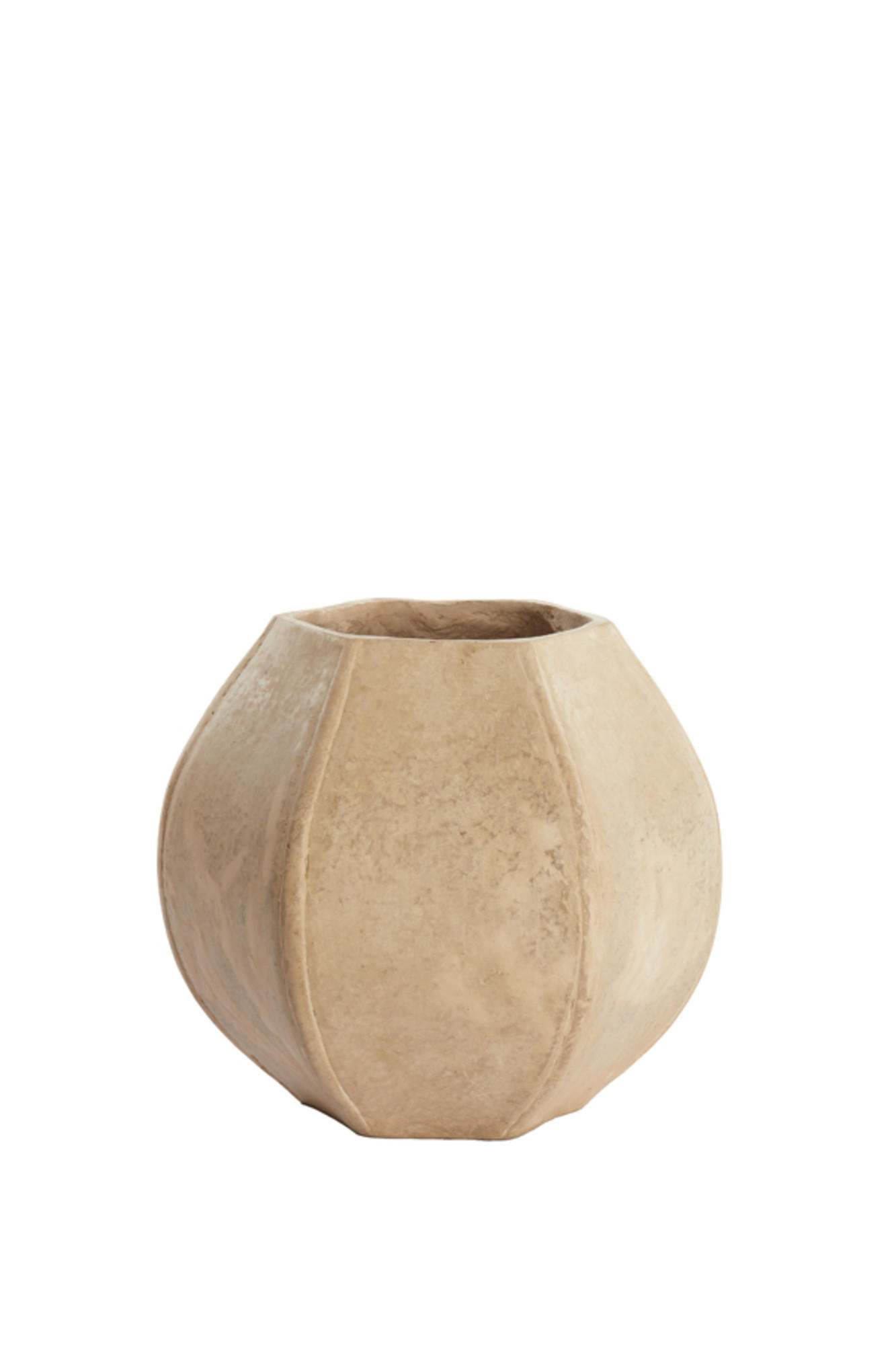 VASE Melis Weiß Ø37/32,5 cm - Weiß, Papier (32.5cm) - Light & Living