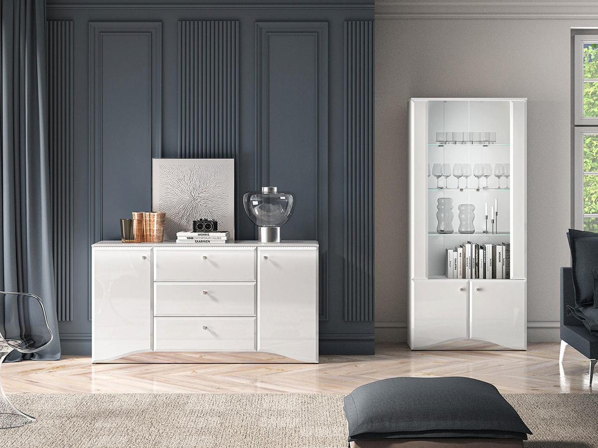 SIDEBOARD – 160 cm – Glamour – Eichefarben - Eichefarben, Holzwerkstoff (160/85/41cm) - hi-markt