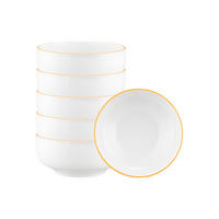 MÜSLISCHALEN Sento Home Pure Lines Mango Orange ø 15,4 cm 6er Set - Orange, Keramik (15.4cm) - Seltmann Weiden