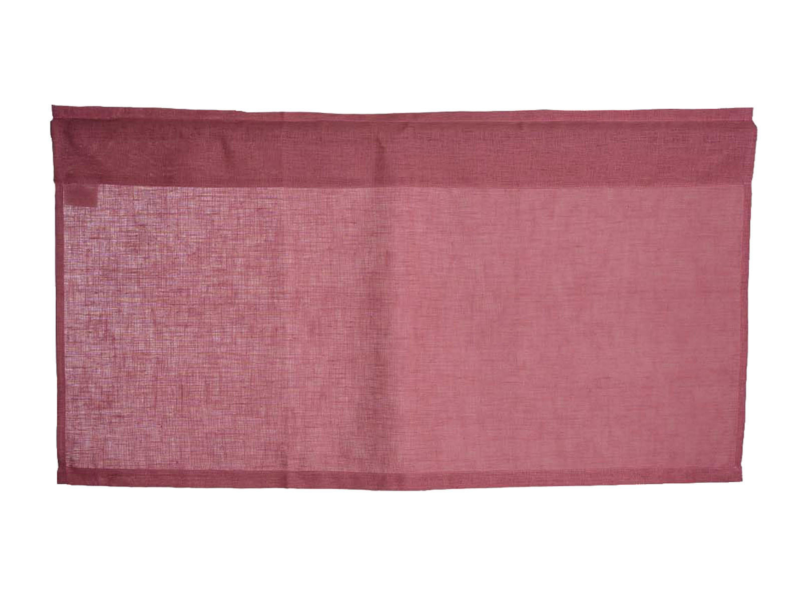 SCHEIBENGARDINE reines Leinen rose-de provence 85/45 cm - Altrosa, Naturmaterialien (45/85cm) - beties Heimtextil