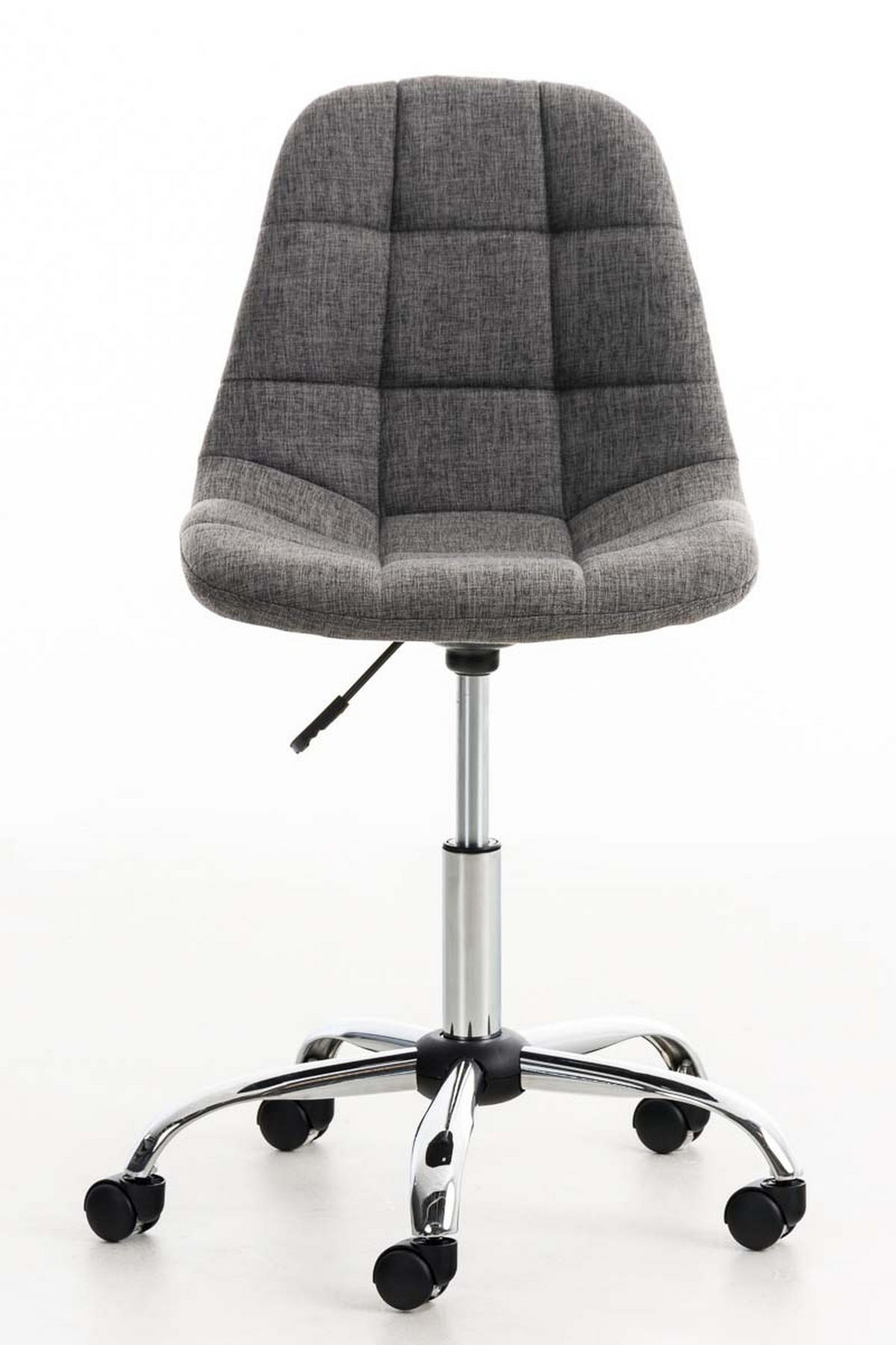 BÜROSTUHL Emily, Stoff Hellgrau - Grau, Textil/Metall (55/91/55cm) - TPFLiving