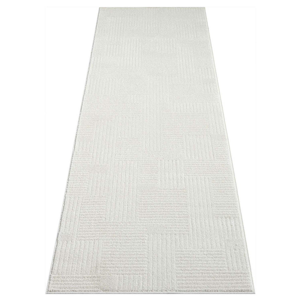 KURZFLOR-TEPPICH Flair 177 Creme 80x300 cm - Creme, Textil (80/300cm) - carpet city