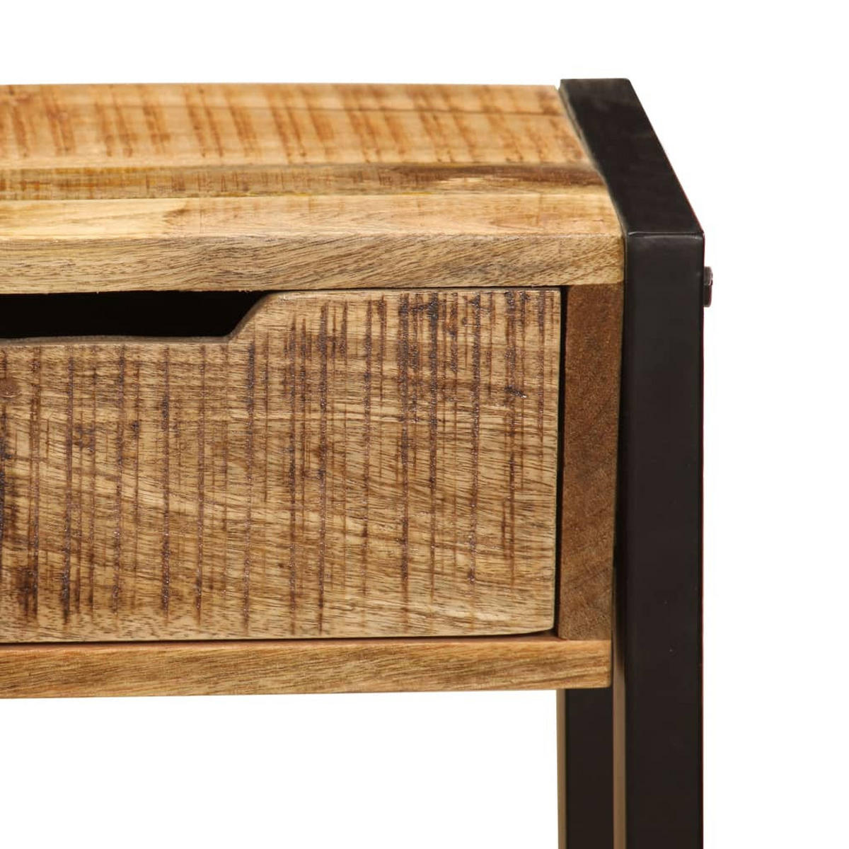 SIDEBOARD Mit 3 Schubladen 110/35/75 Cm Massivholz Mango - Braun, Holz (35/75/110cm) - vidaXL