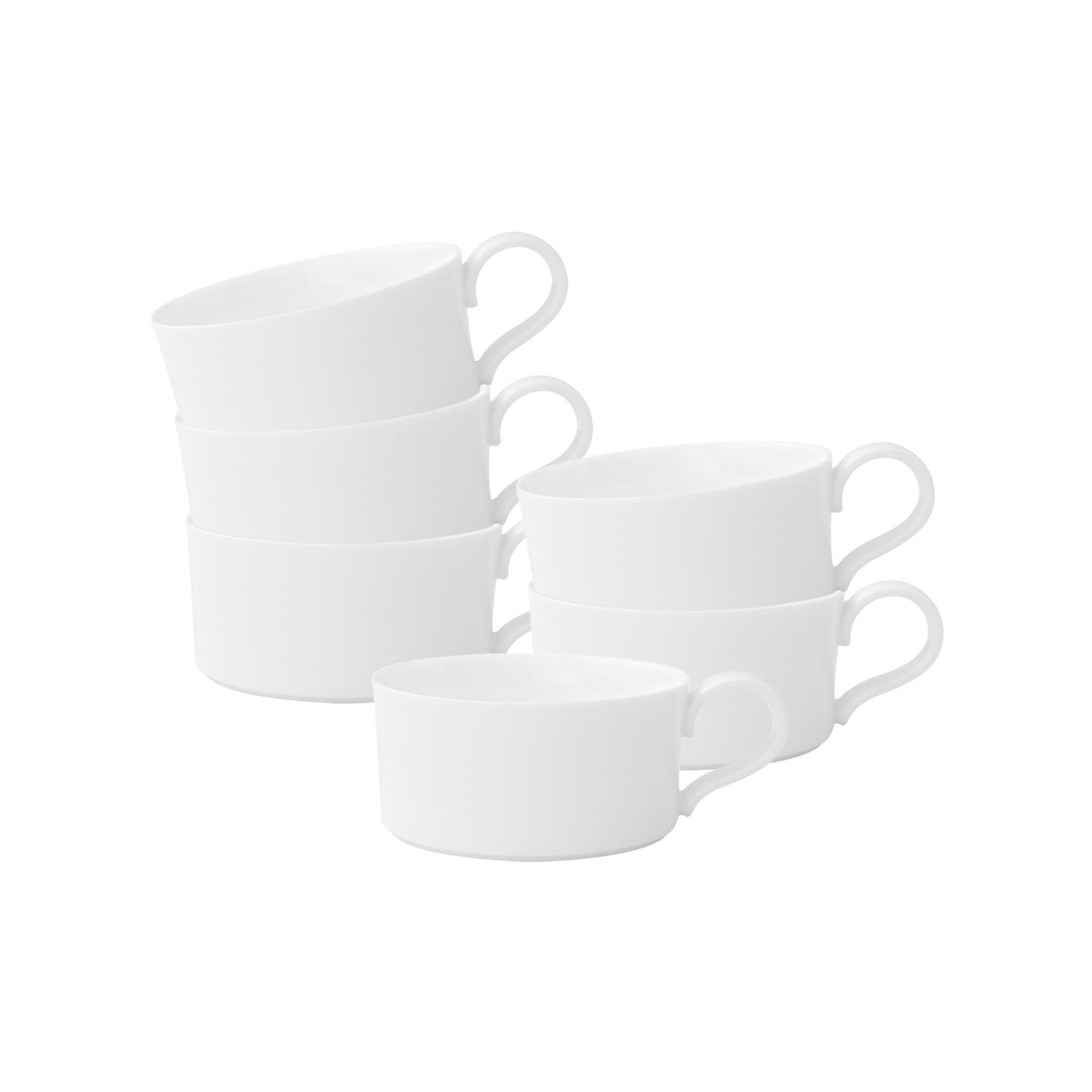 TEETASSEN Modern Grace weiß 150 ml 6er Set - Weiß, Keramik (0.15L) - Villeroy & Boch