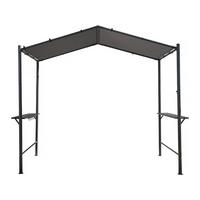 PERGOLA - MARKISE Anthrazit - Grau, Metall (149/232/277cm) - Habitat Garten