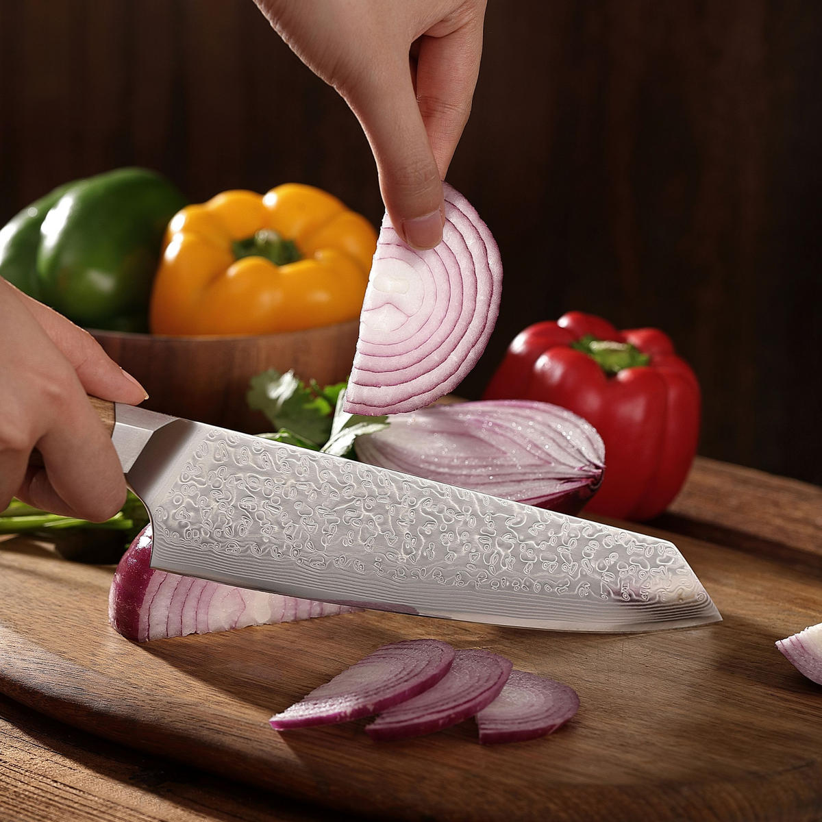 KIRITSUKEMESSER 20 cm - Braun, Metall (34cm) - Wakoli