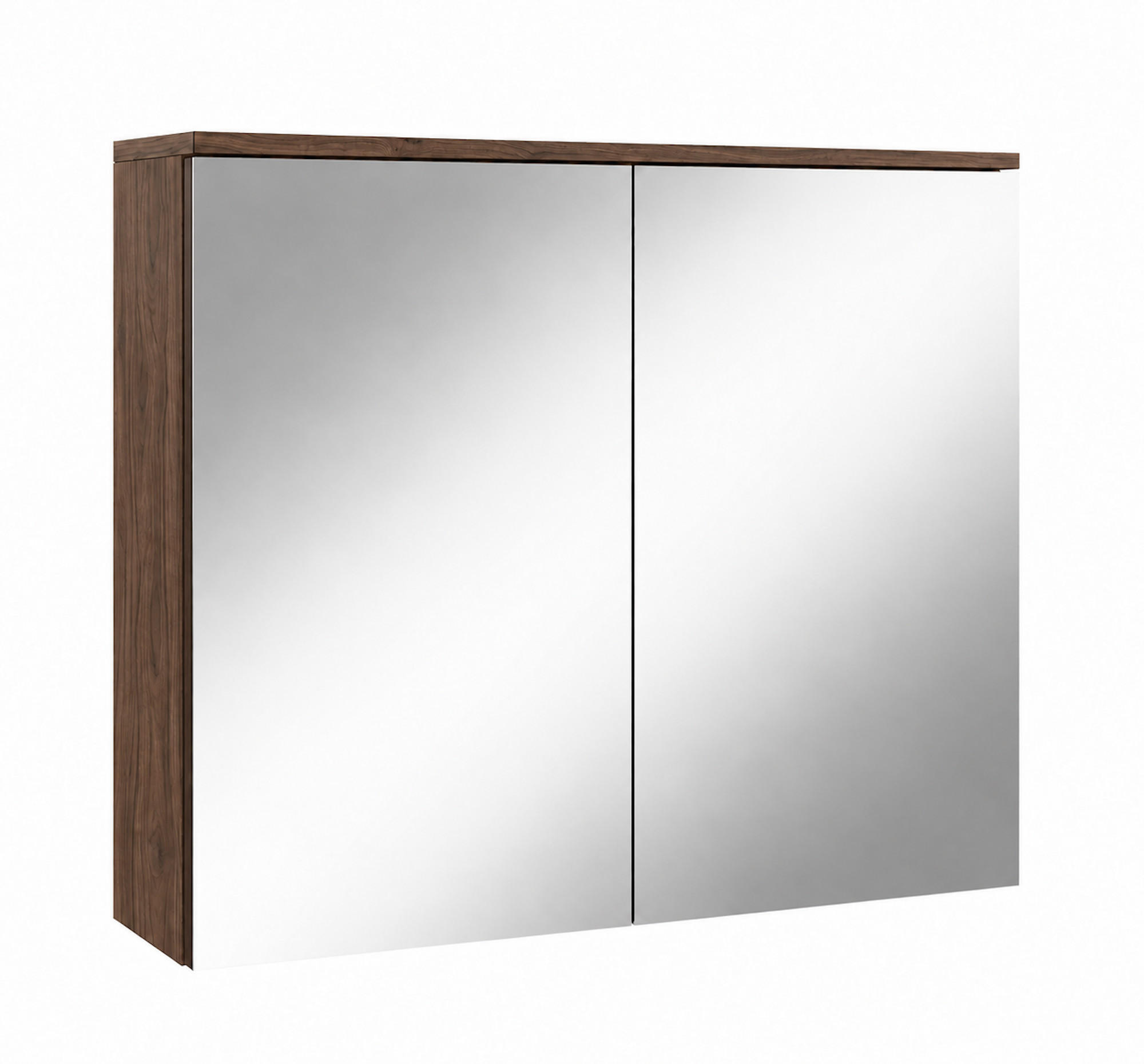 SPIEGELSCHRANK Toledo Walnuss Braun - 80 x 20 x 60 cm - Walnussfarben, Holz (80/60/20cm) - Badplaats