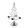 ADVENTSKERZENHALTER Santa Lila Silber 23.5/11/38 cm Metall - Silberfarben, Metall (11/38/23.5cm) - Mondex
