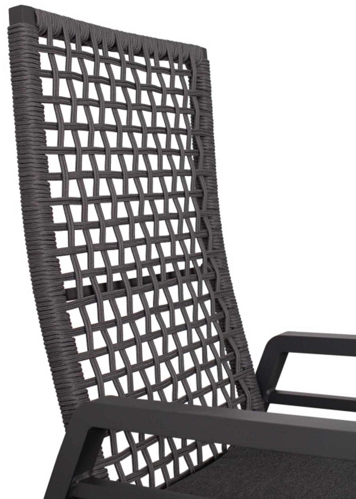 GARTENSTUHL Lucena - Grau, Metall (78/122/62cm) - Mr. Deko