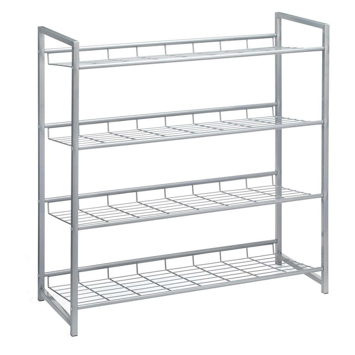 SCHUHREGAL SYSTEM - Silberfarben, Metall (81/84/30cm) - CARO-Möbel