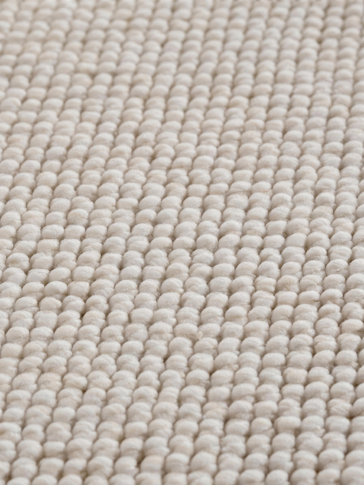 TEPPICH Flachgewebe LANGAU in Creme, meliert, 60 x 110 cm - Beige, Textil (110/60cm) - KADIMA DESIGN