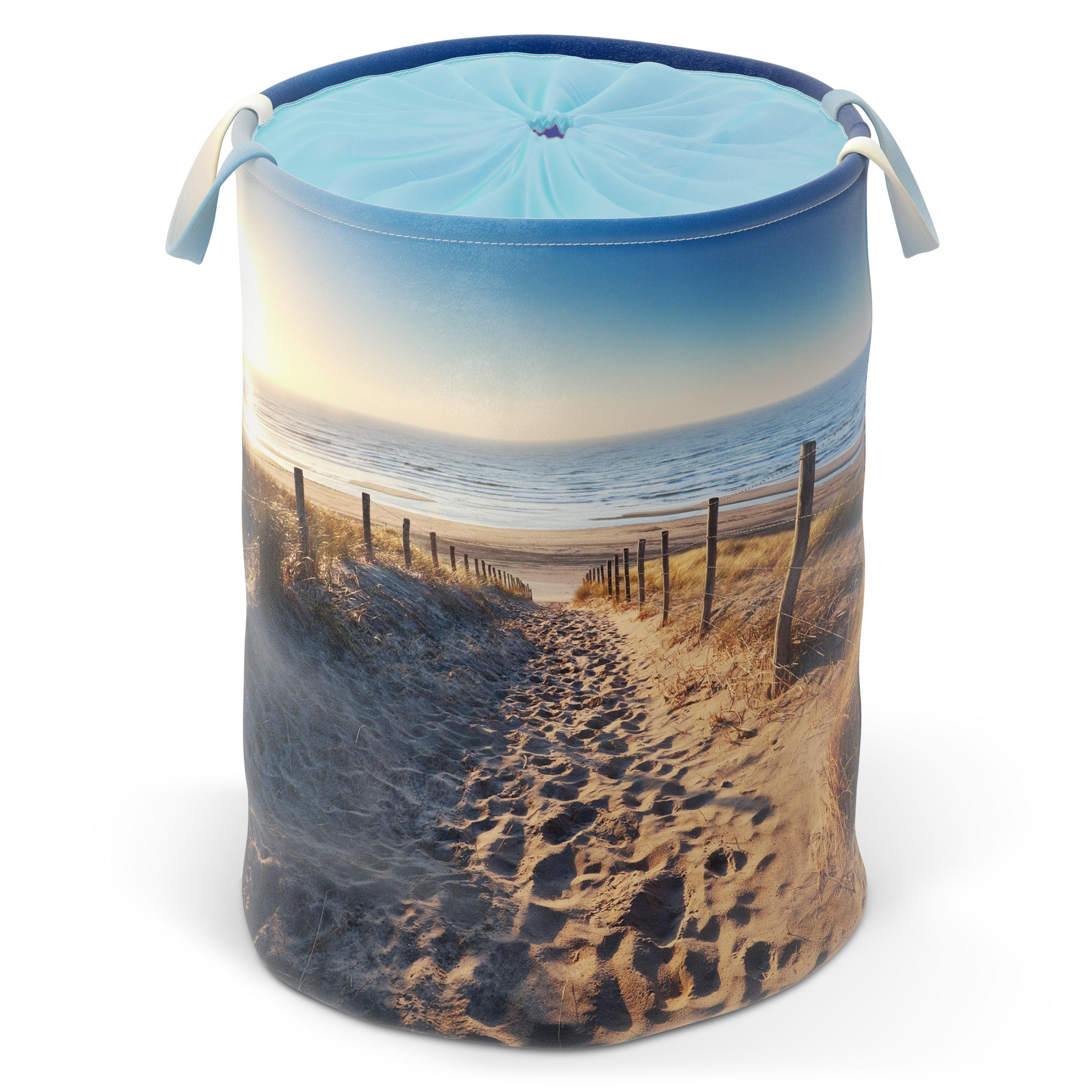 WÄSCHEKORB Düne - Beige, Textil (37/55/55cm) - Sanilo