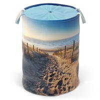 WÄSCHEKORB Düne - Beige, Textil (37/55/55cm) - Sanilo