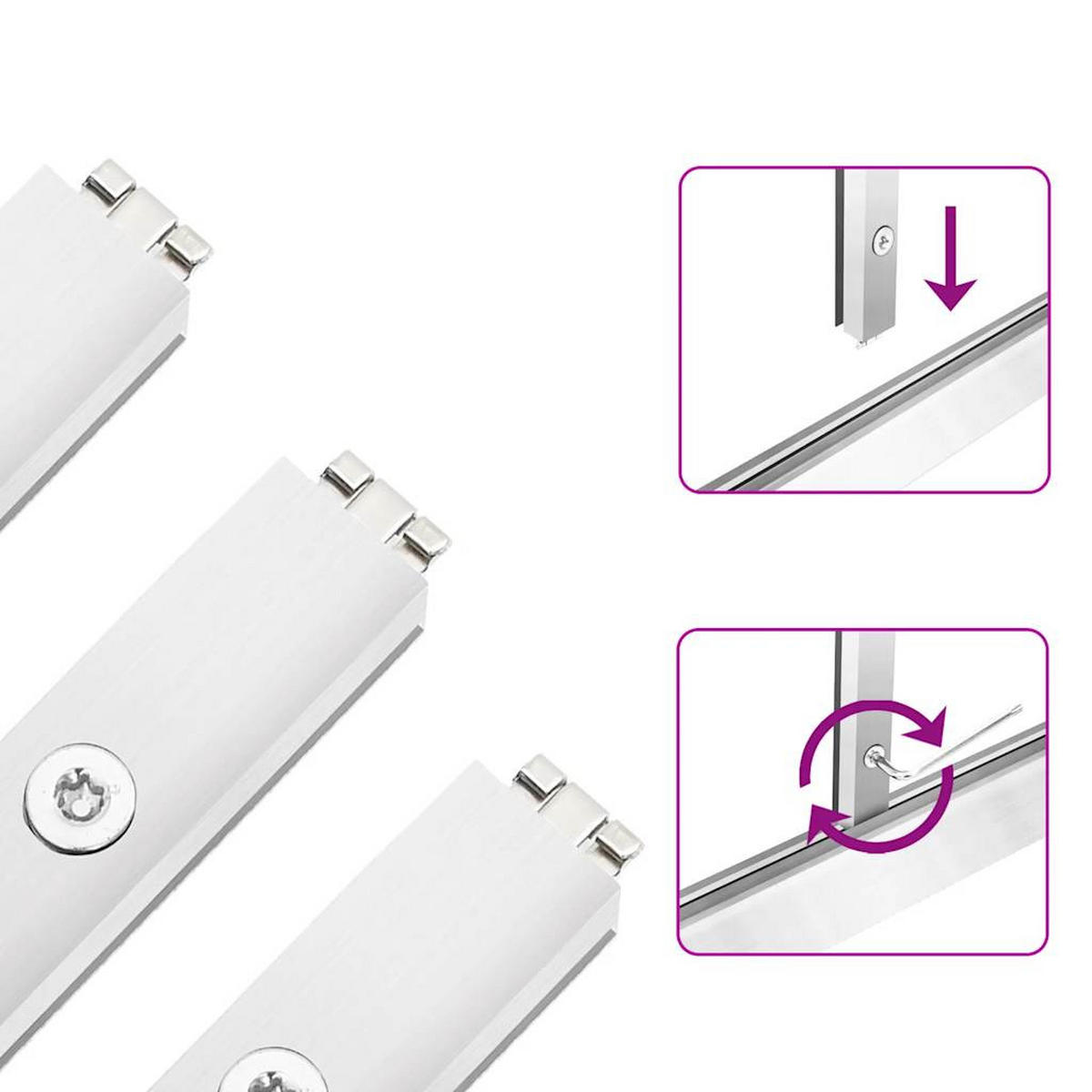 GEWÄCHSHAUS mit Fundamentrahmen 169/58/195 cm, aus Aluminium, Silbern - Silberfarben, Metall (58/195/169cm) - vidaXL