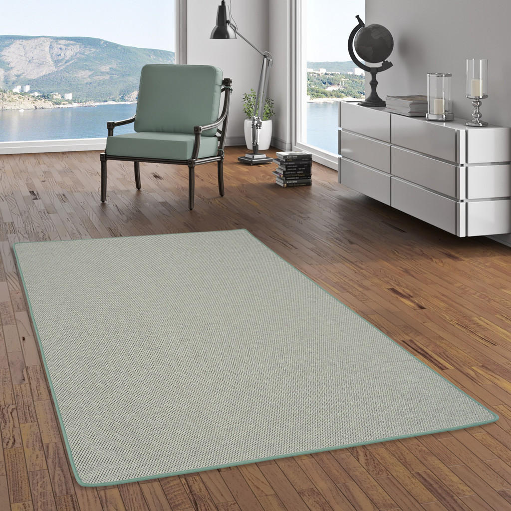 Thumbnail - Snapstyle Flachgewebe, Mintgrün, Textil, 80x160 cm, Teppiche & Böden, Teppiche, Flachgewebe-Teppiche