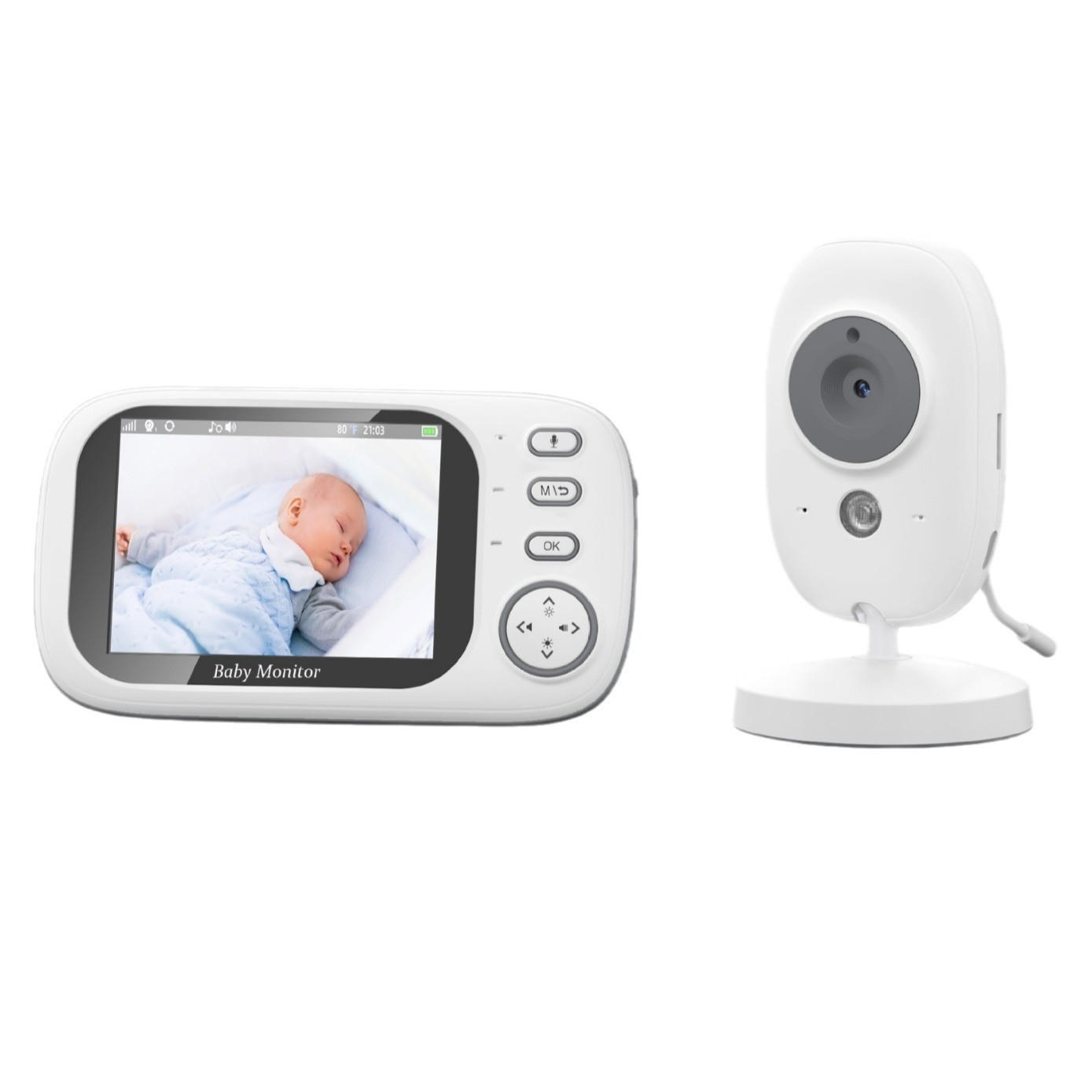 BABYPHONE, EU-Stecker - Weiß, Kunststoff - Authentics
