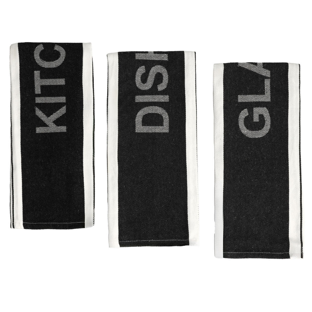 GESCHIRRTUCH-SET Essential - Schwarz, Textil (45/70cm) - home&you