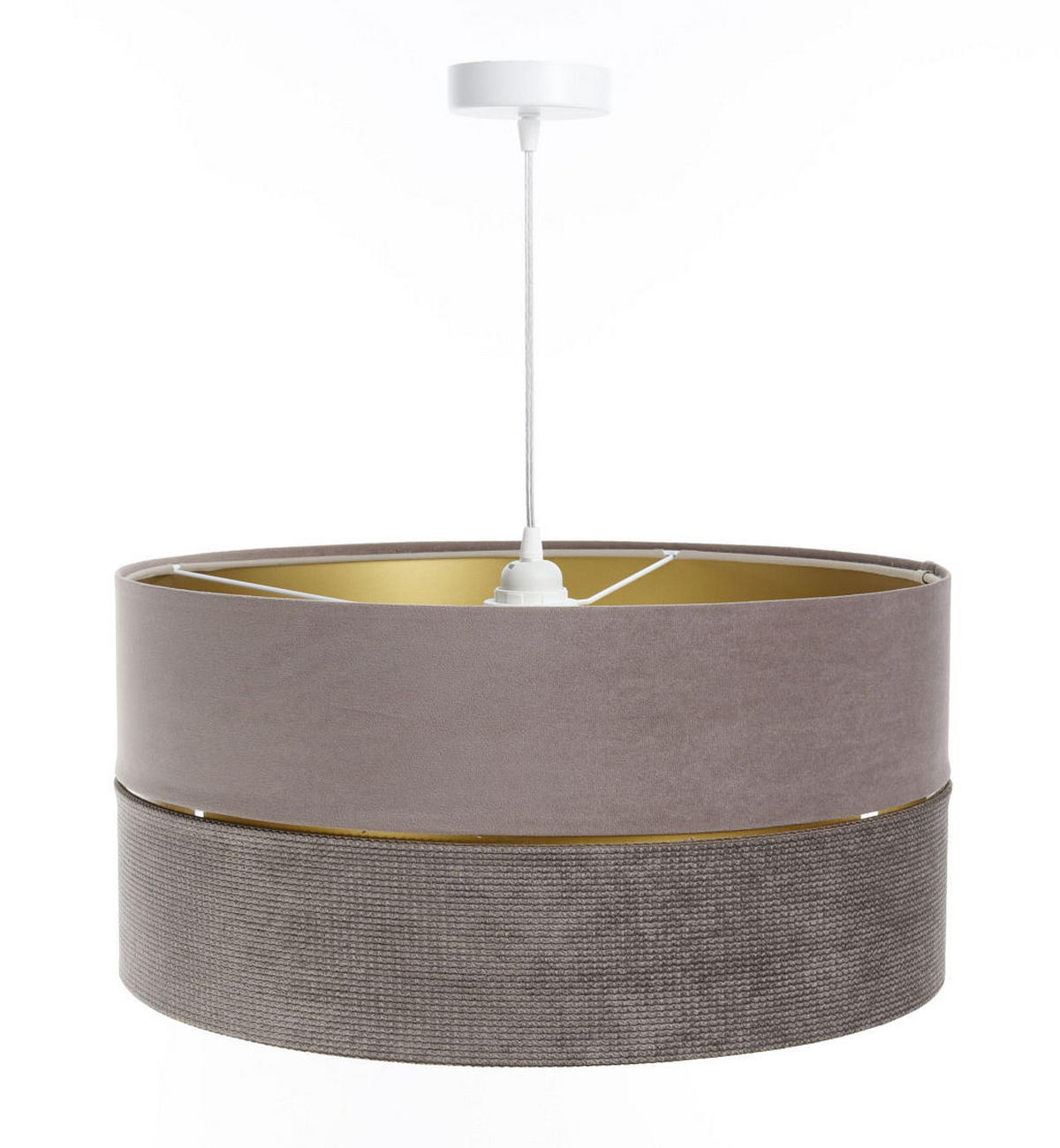 HÄNGELEUCHTE Gold 60/30 cm - Goldfarben/Braun, Kunststoff (60/1/30cm) - ONZENO