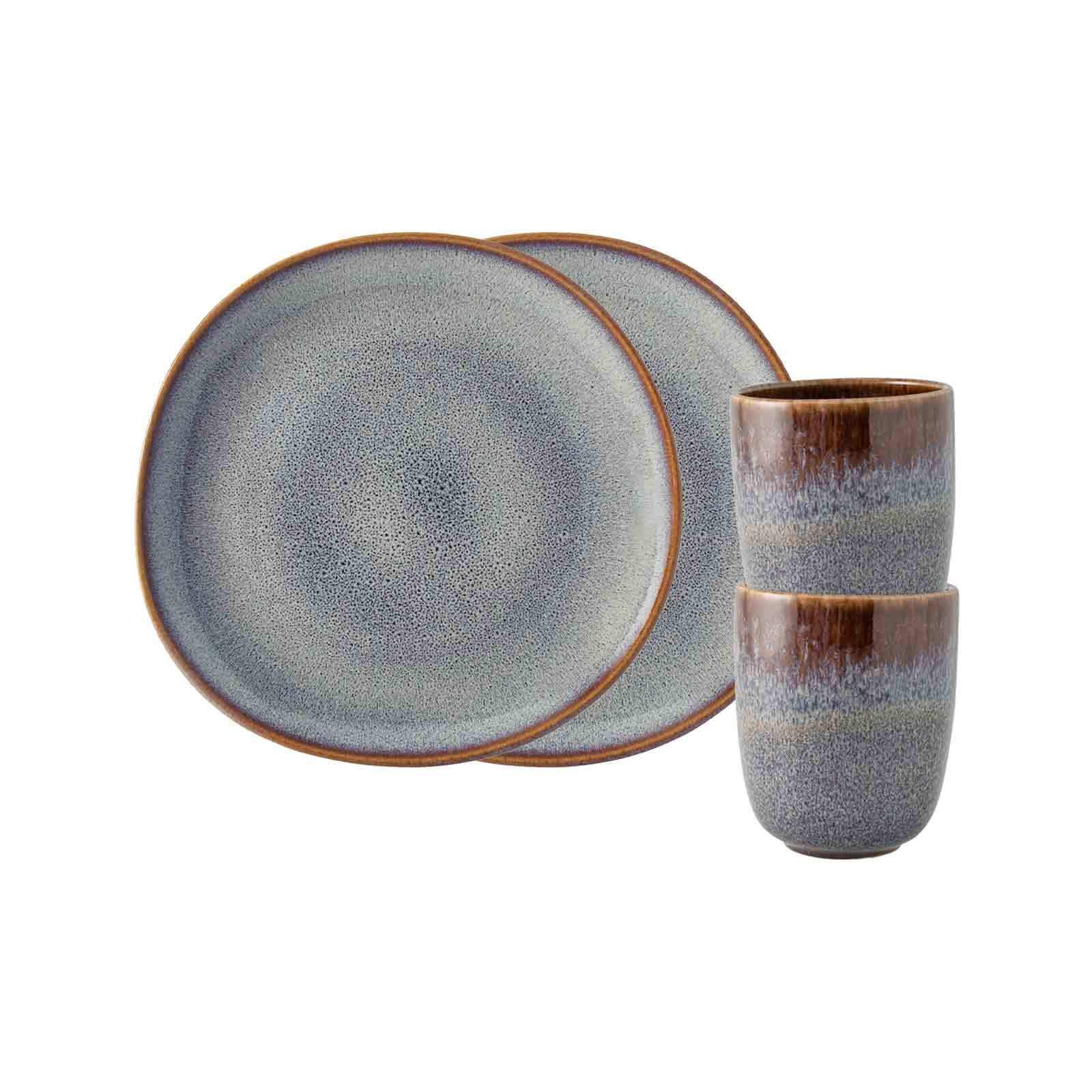 FRÜHSTÜCKS-SET Lave beige 4er Set - Beige, Keramik (1/1/1cm) - like.Villeroy & Boch