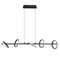 LED-HÄNGELEUCHTE Sonnwein 24.5/163/105 cm - Schwarz, Metall (105/24.5/163cm) - ZMH