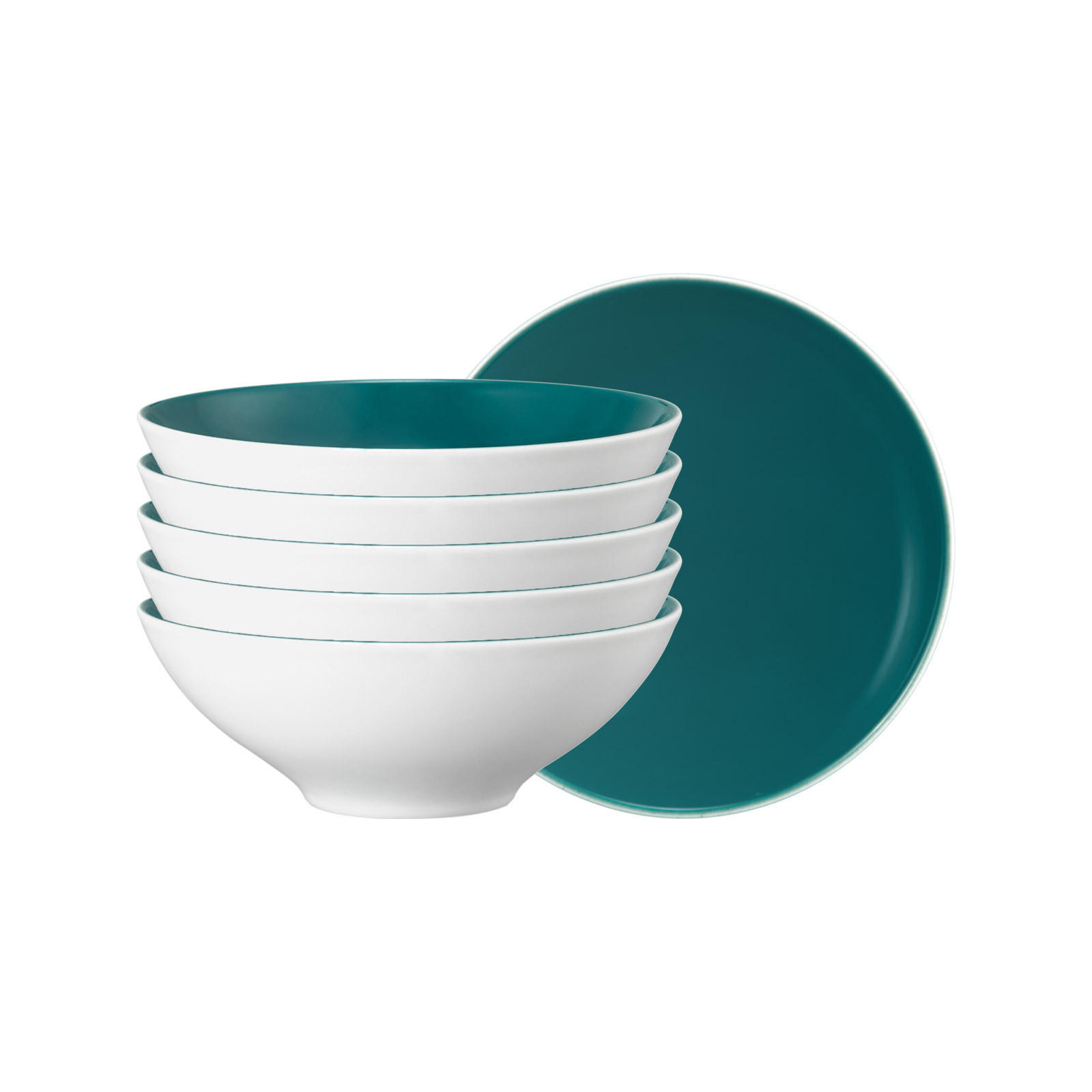 DESSERTSCHALEN Life Fashion Trendy Petrol ø 14,6 cm 6er Set - Petrol, Keramik (14.6cm) - Seltmann Weiden