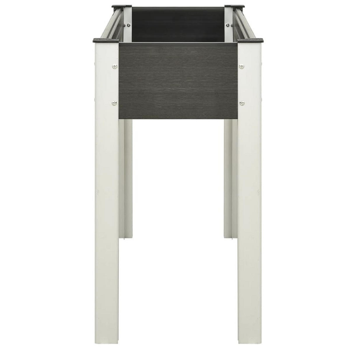 GARTEN-HOCHBEET Grau 120x40x75 cm WPC - Grau, Kunststoff (120/75/40cm) - furnicato