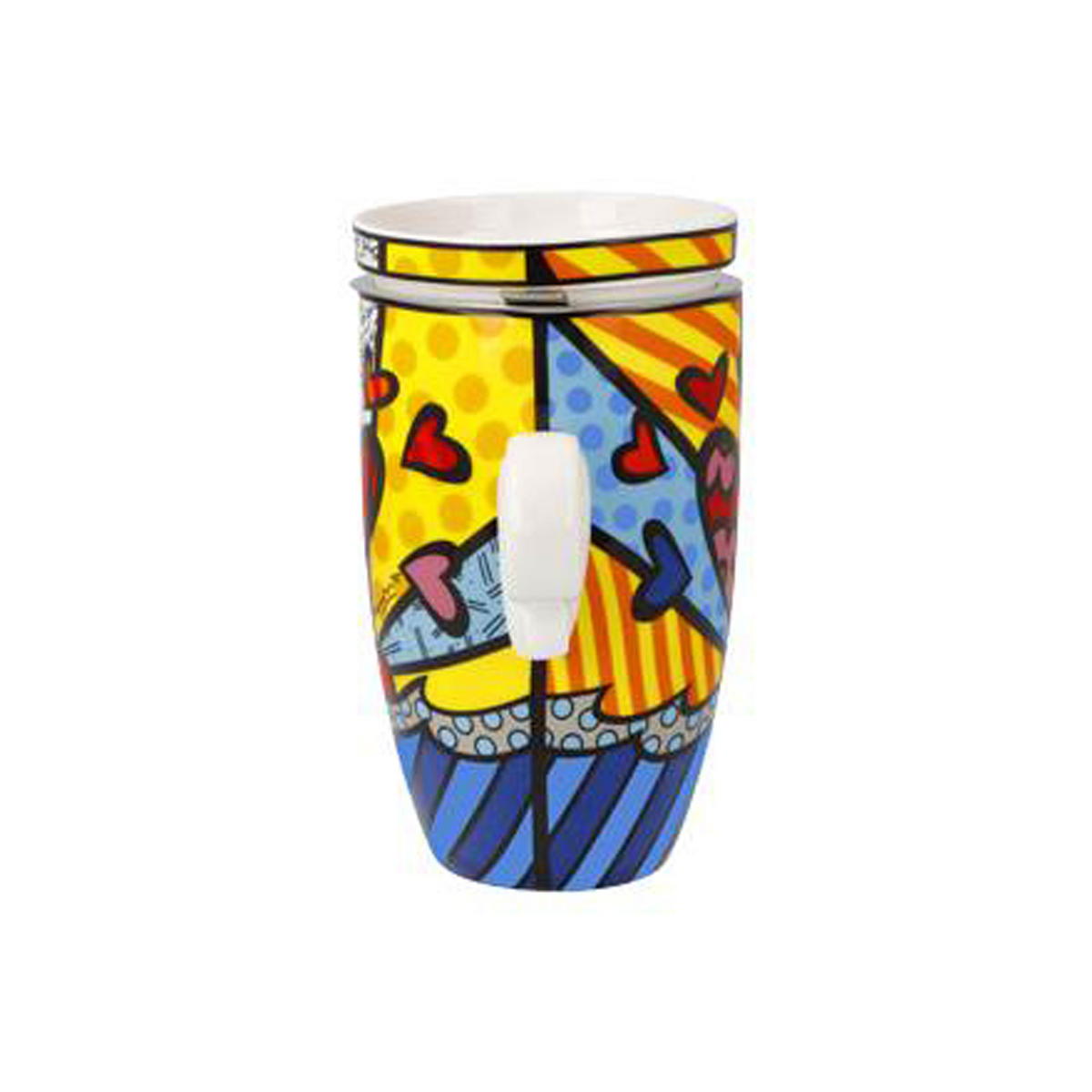 TEETASSE Romero Britto - A New Day, Fine Bone China - Multicolor, Keramik (0.45L) - Goebel