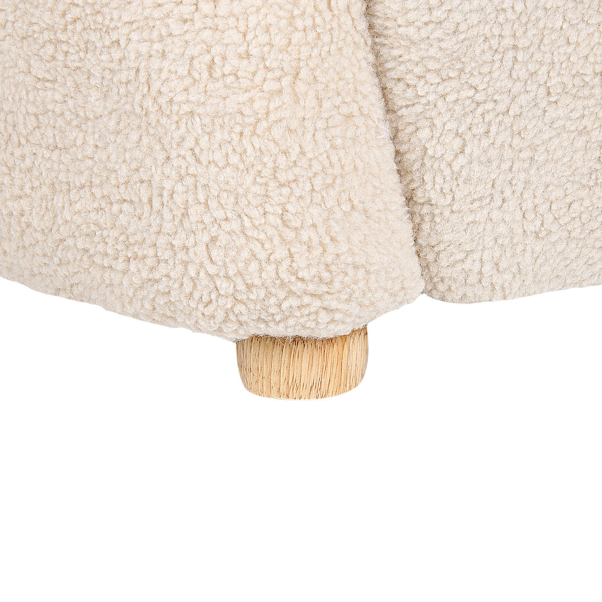 KINDERSESSEL Teddybär Bouclé Beige Boo - Beige, Textil (58/56/62cm) - Beliani
