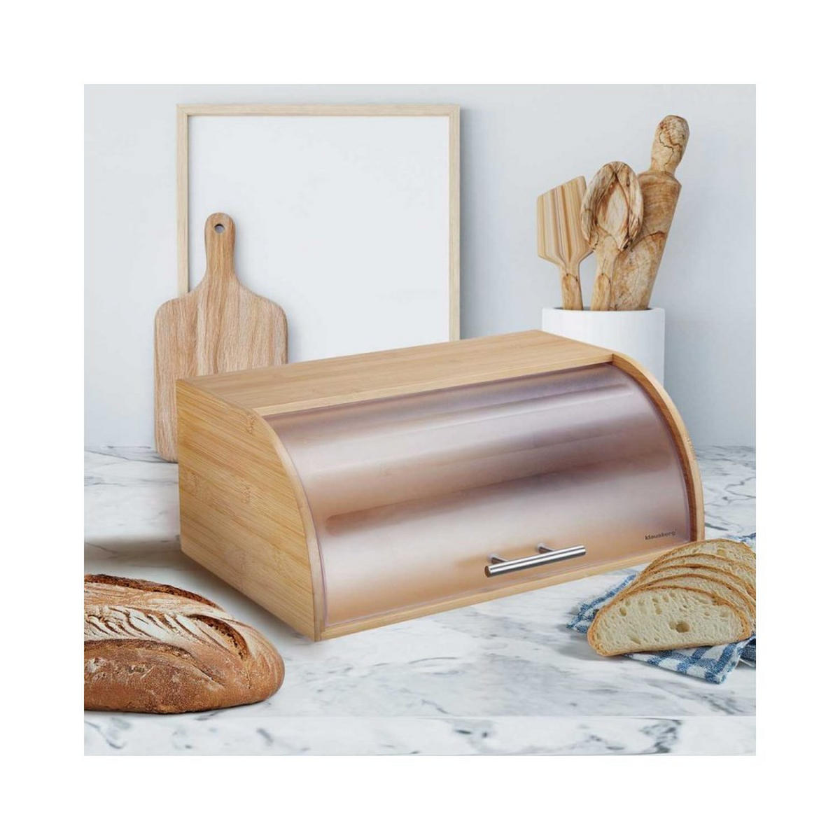 BROTKASTEN Beige 41/29/17 cm 59708 - Beige, Holz (29/17/41cm) - Klausberg 