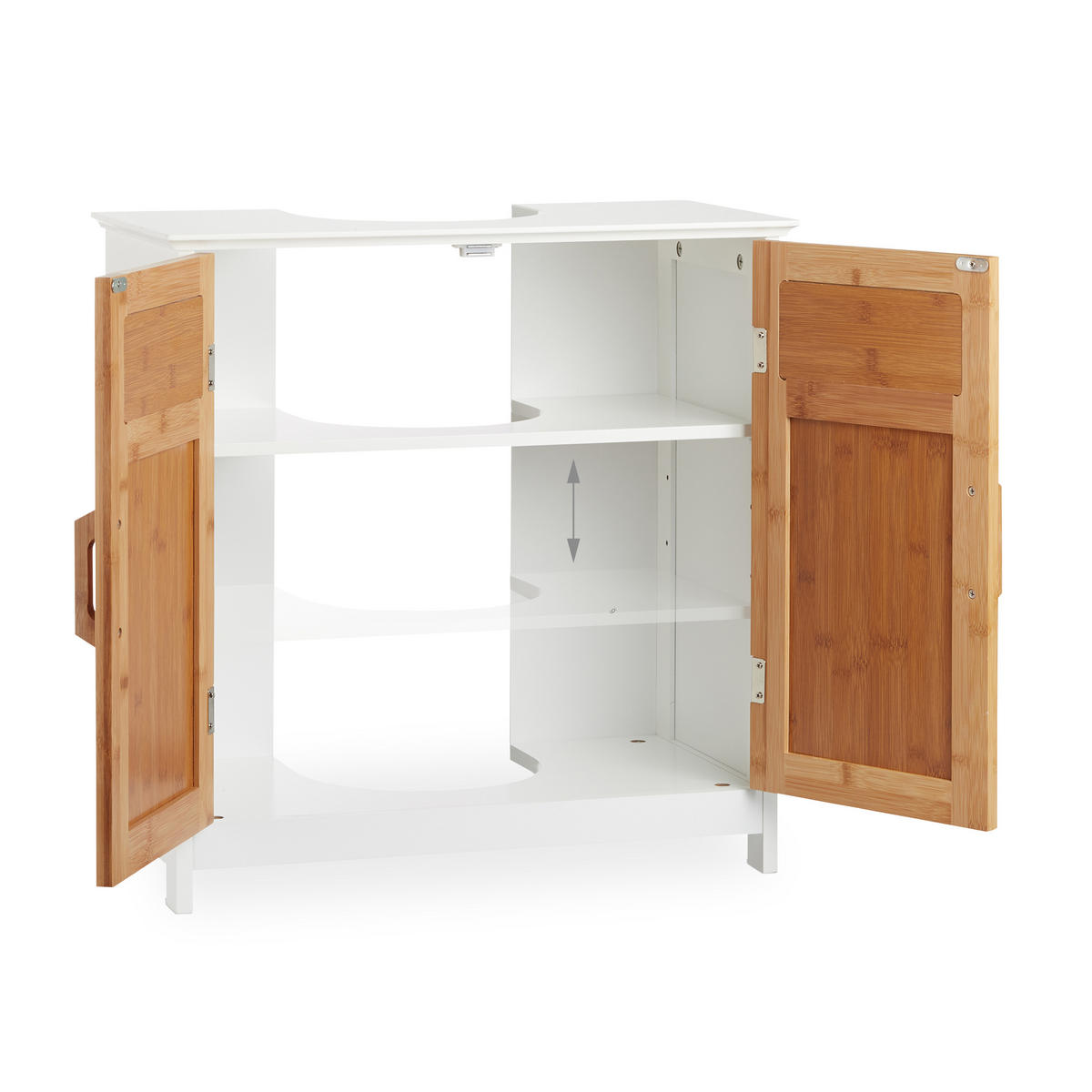 WASCHBECKENUNTERSCHRANK - Multicolor, Holz/Holzwerkstoff (60/60/30cm) - Relaxdays