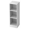 REGAL - 3 Ordnerhöhen 40/40,6/127 cm in Weiß - Weiß, Holzwerkstoff (40.6/127/40cm) - bümö