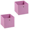 FALTBOX ELA 2ER-SET - Rosa, Textil (27/27/27cm) - IDIMEX