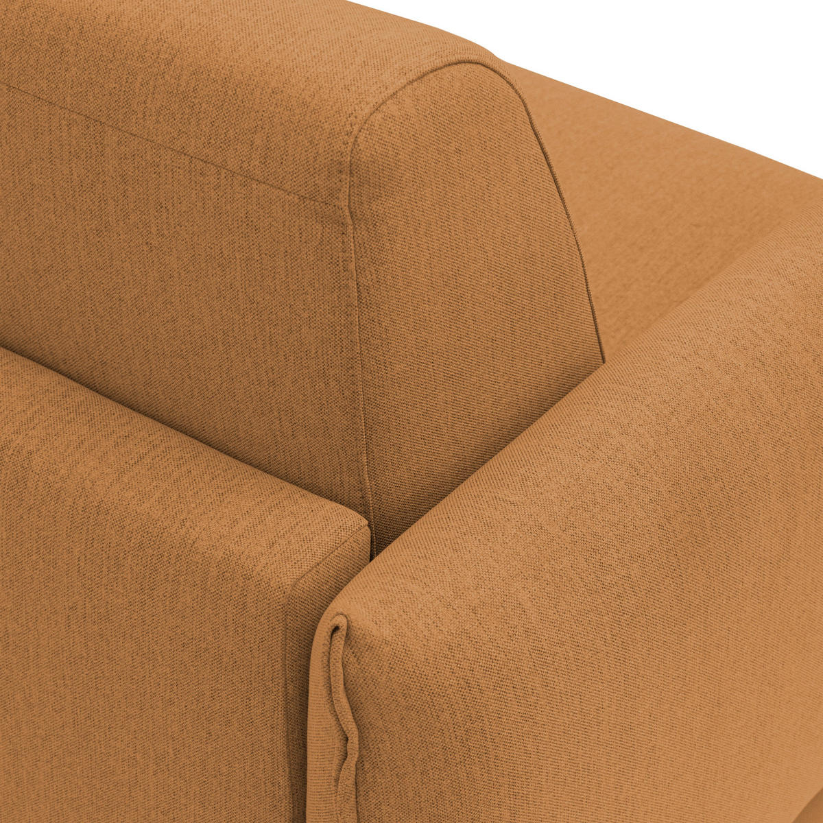 SCHLAFSOFA Scarlet - Orange, Textil (215/95/96cm) - Divani.store