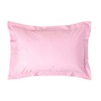 KISSENBEZUG Perkal mit Stehsaum, Fadendichte 200 - Rosa, Textil (48/74cm) - Homescapes