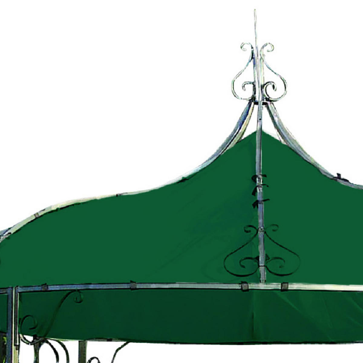 ERSATZDACH für die Pavillons Burma und Sumatra, Pavillondach rund, Durchmesser 300 cm, Frabe: grün - Grün, Kunststoff (300/0.3/300cm) - TPFGarden