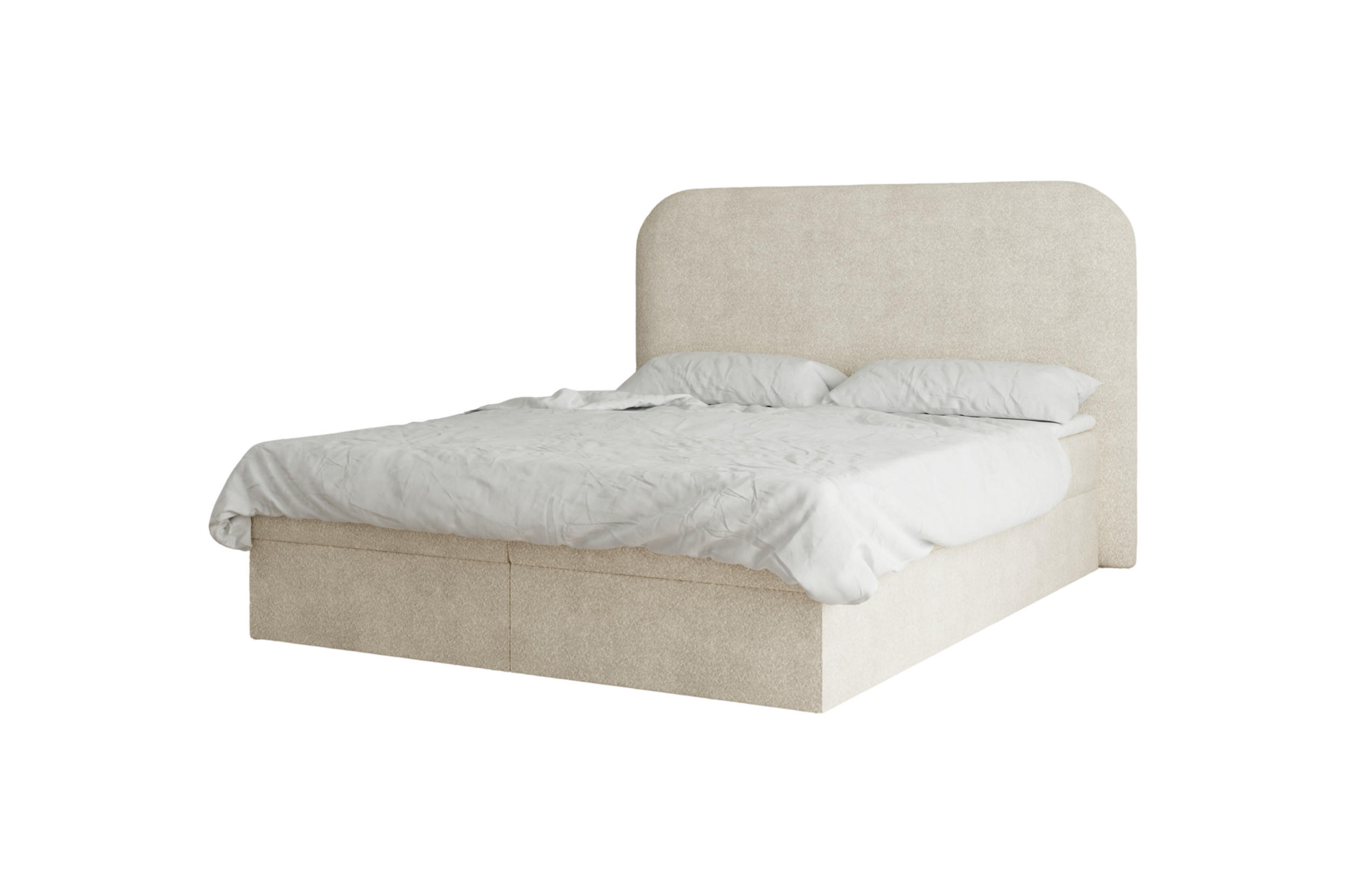 BOXBETT 180x200 - 07 Anthology 3 - Beige - Beige, Holzwerkstoff (180/200cm) - Möblo