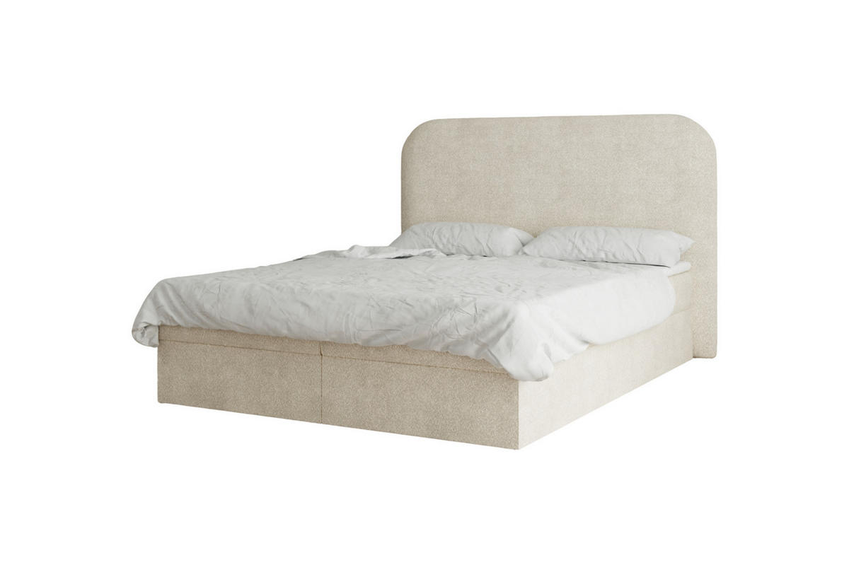 BOXBETT 140x200 - 07 Anthology 3 - Beige - Beige, Holzwerkstoff (140/200cm) - Möblo