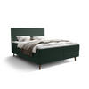 BOXBETT NARA mit Matratze H3, Bonell und Topper 160x200 POSO 014 - Dunkelgrün, Textil (160/200cm) - Bedante